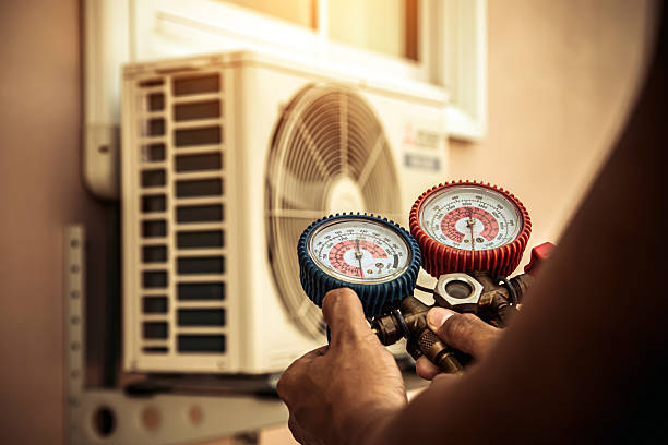Professional Hvac technician working in Trinity, TX